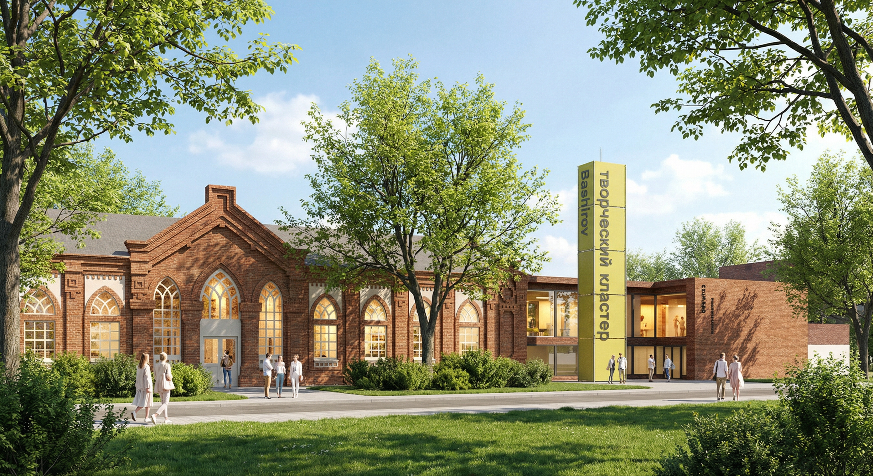 Реконструкция мельниц купца «Башкирова», визуализация